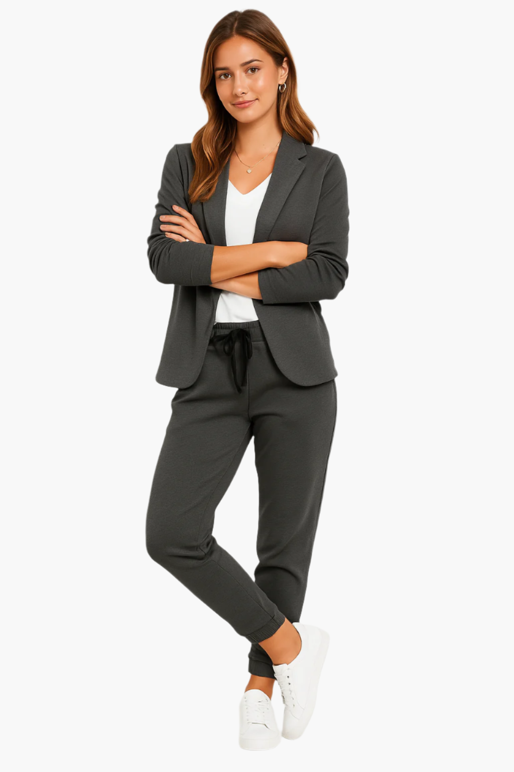 Damen Anzug mit Blazer und Hose im Modernen Stil