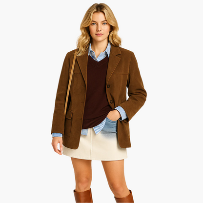 Damen Blazer im Preppy Style – Eleganter Freizeit- und Business-Look