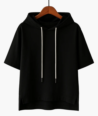 Damen Kurzarm Hoodie – Moderner Streetwear Style für Alltag & Freizeit
