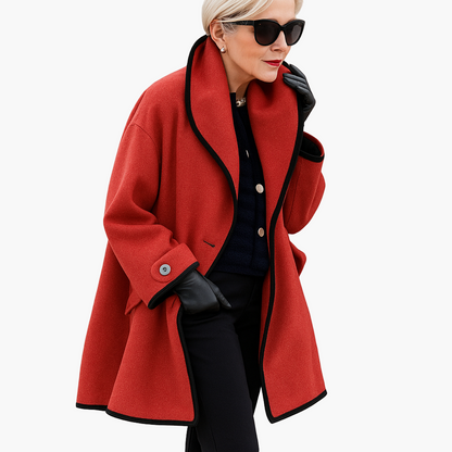 Damen Eleganter Oversize Trenchcoat – Modischer Wintermantel für Alltag und besondere Anlässe