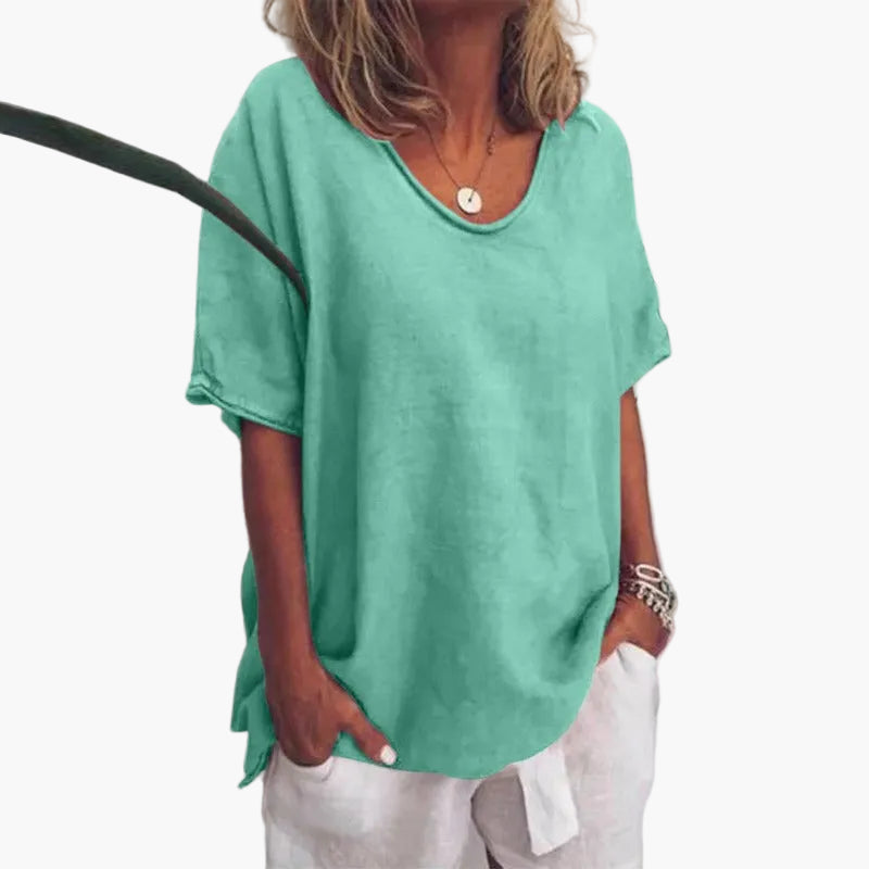 Damen-Freizeitshirt im lockeren Oversize-Schnitt