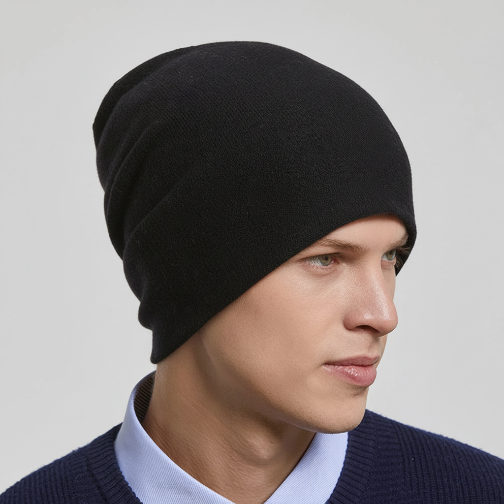Unisex Mütze Beanie im Strick-Look für Winter und Herbst, in verschiedenen Farben