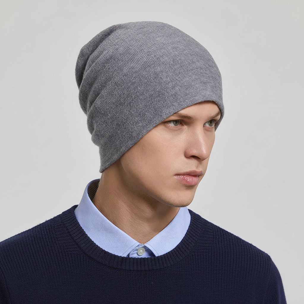 Unisex Mütze Beanie im Strick-Look für Winter und Herbst, in verschiedenen Farben