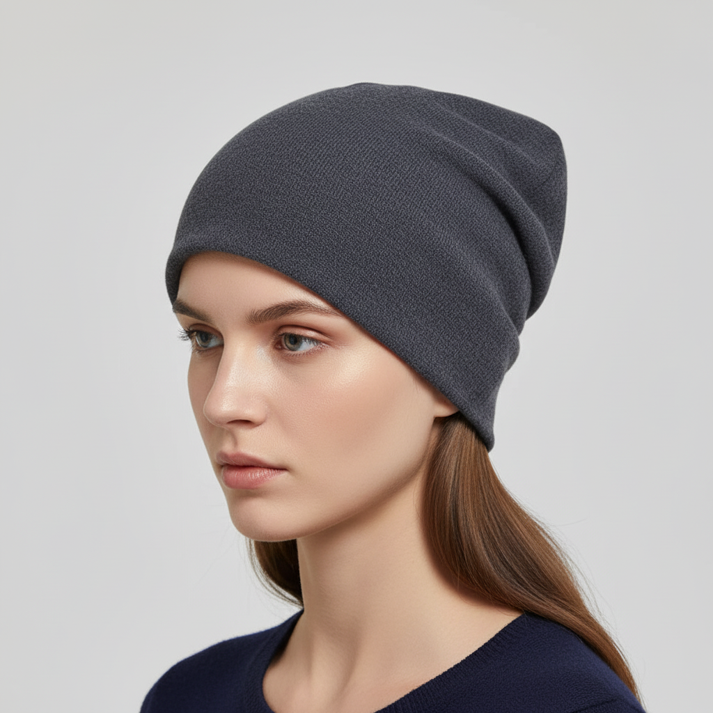 Unisex Mütze Beanie im Strick-Look für Winter und Herbst, in verschiedenen Farben