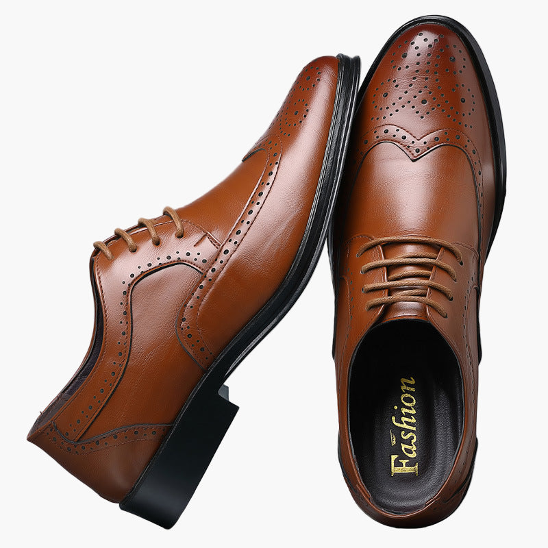 Herren Oxford Business Schuhe – Klassischer Brogue Stil für elegante Anlässe