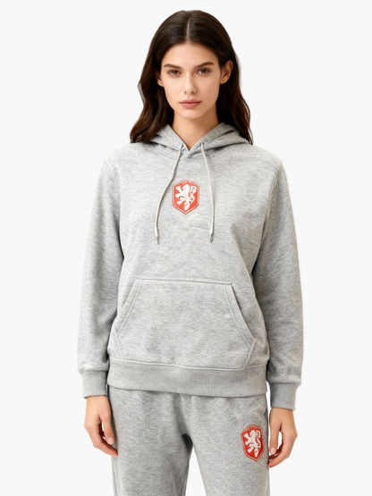 Damen Sweatshirt Hoodie Freizeit Kapuzenpullover mit Wappen – Komfort & Style für Alltag und Sport
