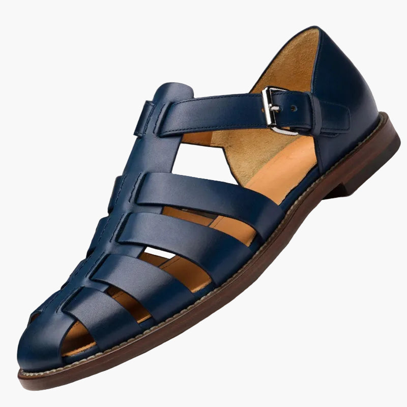 Herren Fischer-Sandalen – Klassische Veganem Ledersandalen für Freizeit und Alltag