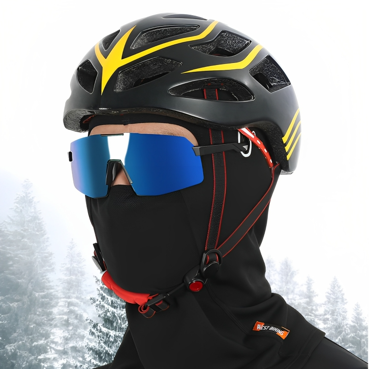 Schwarze Sturmhaube mit Netz und weicher Innenseite für Outdoor-Aktivitäten