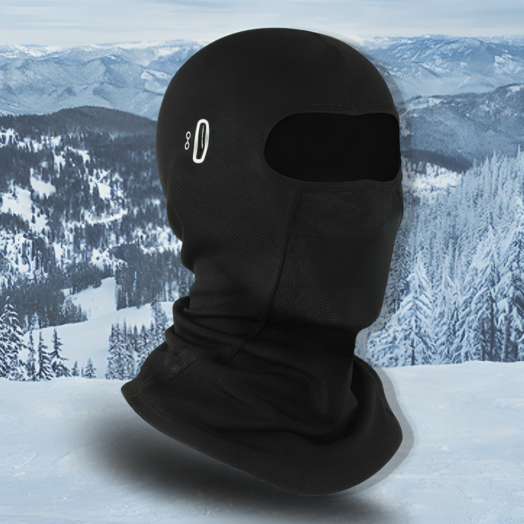 Schwarze Sturmhaube mit Netz und weicher Innenseite für Outdoor-Aktivitäten