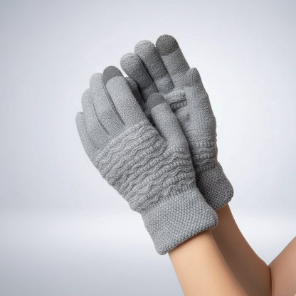 Damen Winterhandschuhe mit Touchscreen-Funktion und Fleecefutter