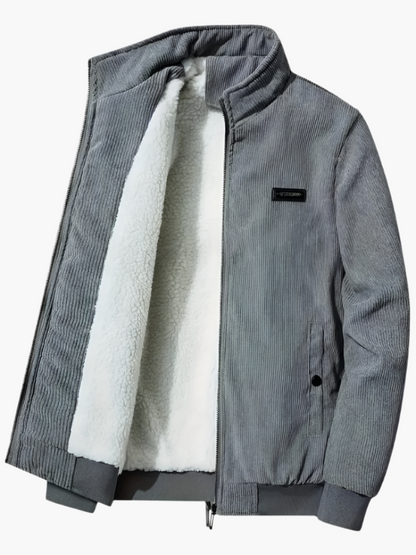 Herren Freizeitjacke mit Stehkragen – Warmes Design für Herbst & Winter