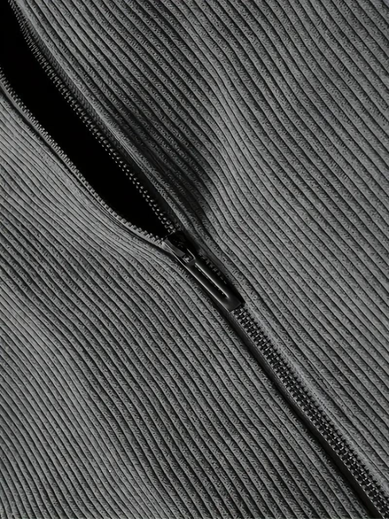 Herren Freizeitjacke mit Stehkragen – Warmes Design für Herbst & Winter