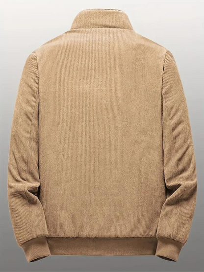 Herren Freizeitjacke mit Stehkragen – Warmes Design für Herbst & Winter
