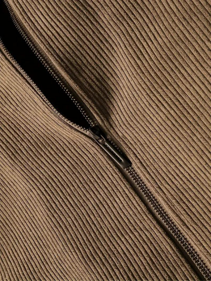 Herren Freizeitjacke mit Stehkragen – Warmes Design für Herbst & Winter