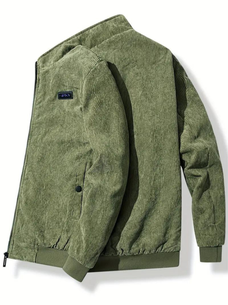 Herren Freizeitjacke mit Stehkragen – Warmes Design für Herbst & Winter