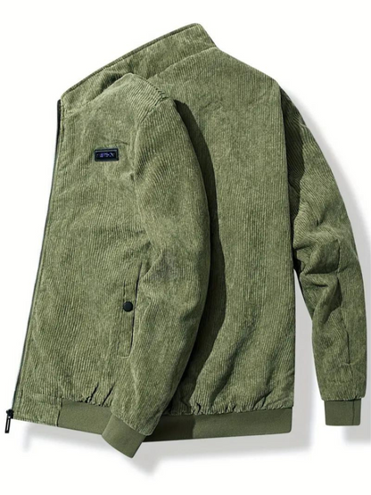 Herren Freizeitjacke mit Stehkragen – Warmes Design für Herbst & Winter