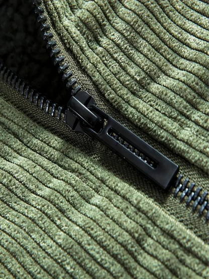 Herren Freizeitjacke mit Stehkragen – Warmes Design für Herbst & Winter