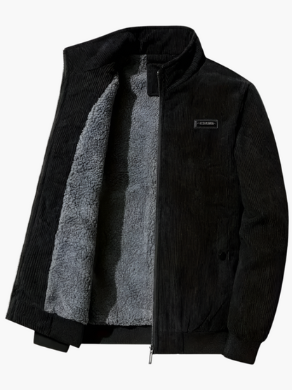 Herren Freizeitjacke mit Stehkragen – Warmes Design für Herbst & Winter