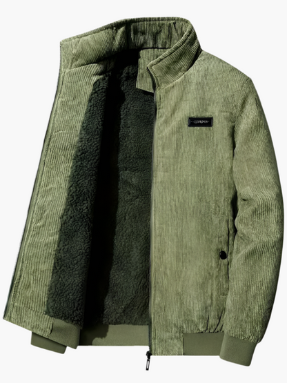 Herren Freizeitjacke mit Stehkragen – Warmes Design für Herbst & Winter