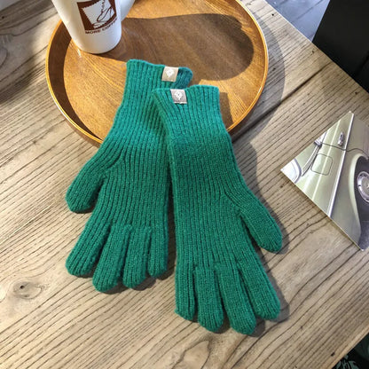 Unisex Strickhandschuhe Gerippt Warme Winter Handschuhe in mehreren Farben