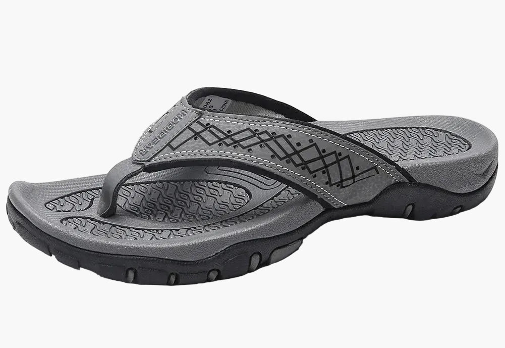 Herren Zehentrenner-Sandalen mit Fußgewölbestütze – Sportlich & Orthopädisch, Ideal für Alltag, Strand und Outdoor