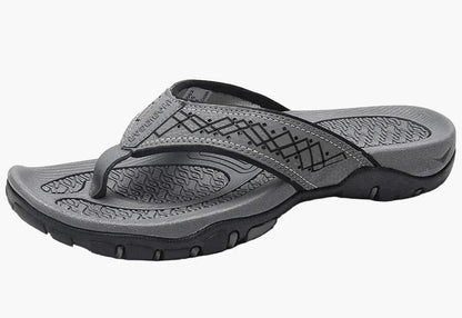 Herren Zehentrenner-Sandalen mit Fußgewölbestütze – Sportlich & Orthopädisch, Ideal für Alltag, Strand und Outdoor