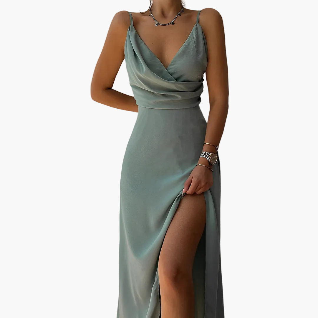 Elegantes Damen-Abendkleid mit Beinschlitz