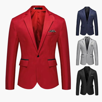 Herren Blazer Slim Fit Sakko – Eleganter Business & Party Anzugjacke, Modernes Design