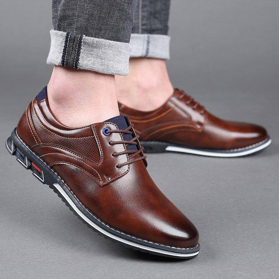 Herren Business Freizeitschuhe – Elegante Orthopädische Schnürschuhe für Alltag und Büro