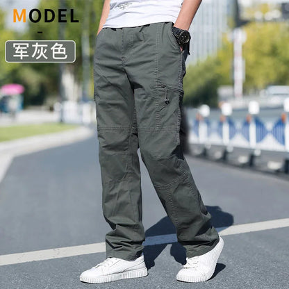 Herren Freizeithose mit Gummibund lockere Passform
