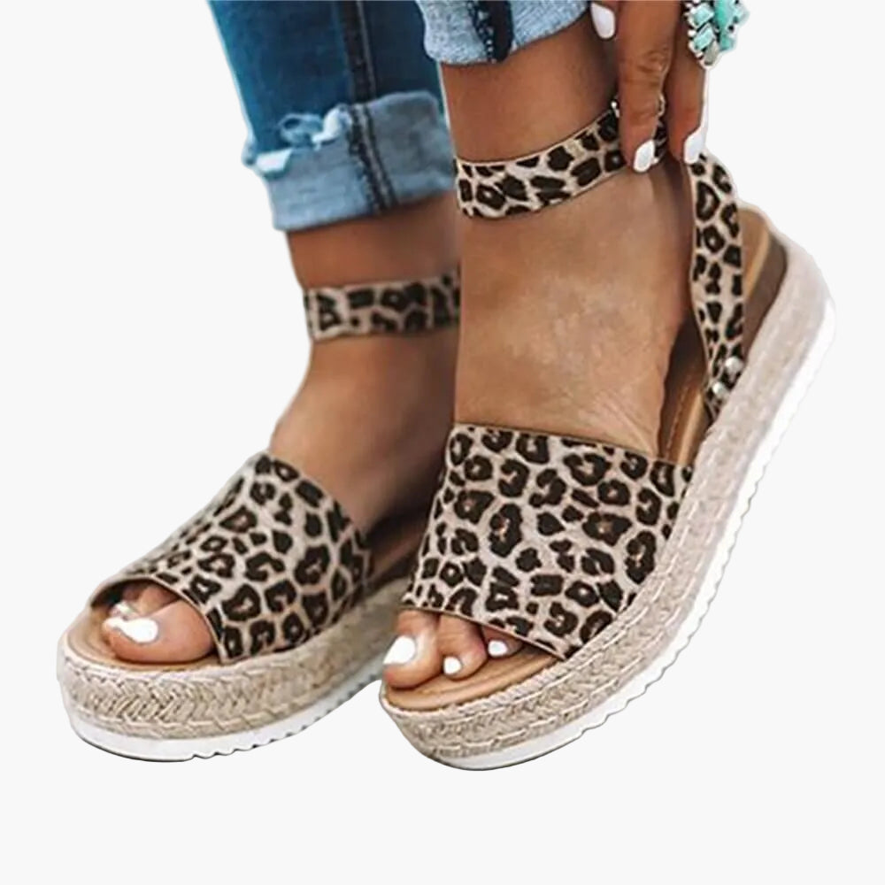 Damen Espadrille Plateau-Sandalen mit Knöchelriemen – Modische Sommerschuhe für Alltag und Urlaub