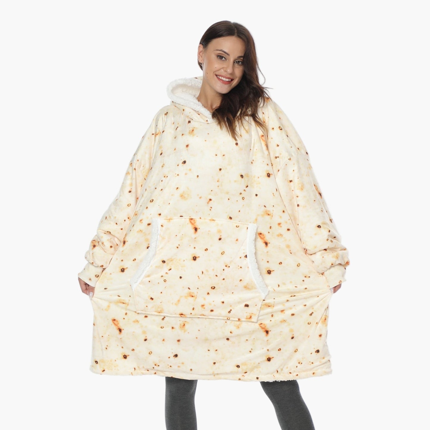 Unisex Kuschelige Übergrößen-Hoodie-Decke – Perfekt zum Loungen & Entspannen