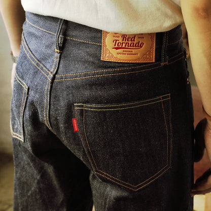 Herren Jeans Dunkelblau Regular Fit mit sichtbaren Nähten
