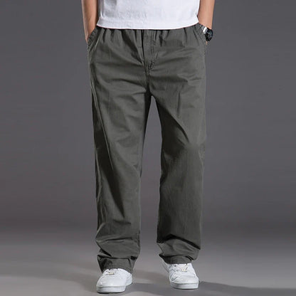Freizeithose mit Gummibund lockerer Schnitt Herren