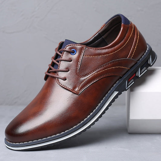Herren Business Freizeitschuhe – Elegante Orthopädische Schnürschuhe für Alltag und Büro