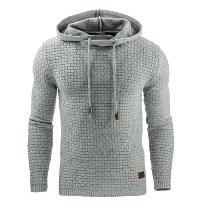 Herren Hoodie mit Strukturmuster und Kapuze