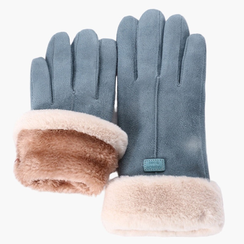 Damen Winterhandschuhe mit Fleecefutter – Warm, Wasserdicht & Touchscreen-kompatibel – Stilvolle Outdoor-Handschuhe