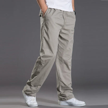 Freizeithose mit Gummibund lockerer Schnitt Herren