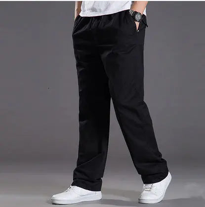 Freizeithose mit Gummibund lockerer Schnitt Herren
