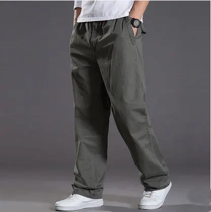 Freizeithose mit Gummibund lockerer Schnitt Herren