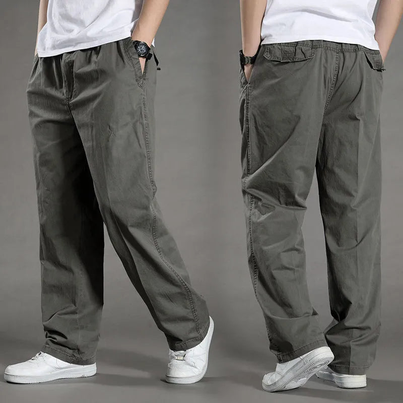 Herren Freizeithose mit Gummibund lockere Passform