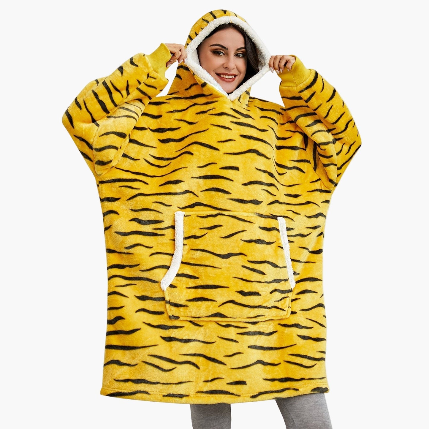 Unisex Kuschelige Übergrößen-Hoodie-Decke – Perfekt zum Loungen & Entspannen