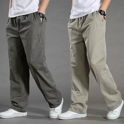 Herren Freizeithose mit Gummibund lockere Passform