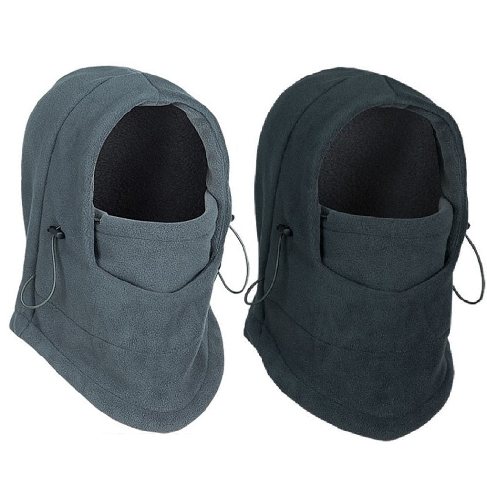 Unisex Winter Sturmhaube Fleece mit Kordelzug winddicht