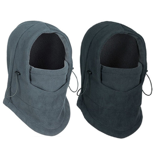 Unisex Winter Sturmhaube Fleece mit Kordelzug winddicht