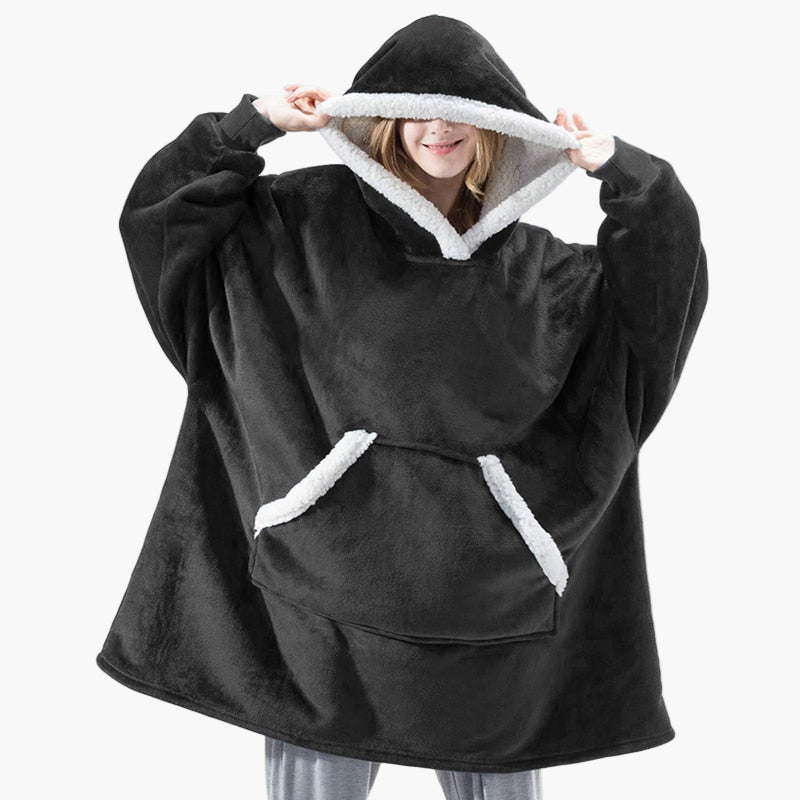 Unisex Kuschelige Übergrößen-Hoodie-Decke – Perfekt zum Loungen & Entspannen
