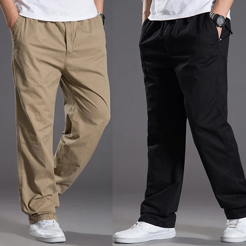 Freizeithose mit Gummibund lockerer Schnitt Herren
