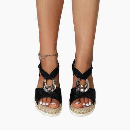 Damen Komfort Plateau-Sandalen mit Keilabsatz – Sommermodische Freizeitschuhe für Alltag und Urlaub