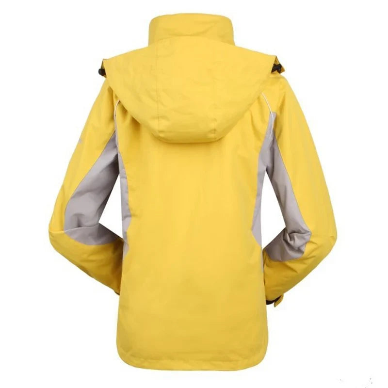 Damen 3-in-1 Outdoor Jacke Wasserdicht mit Kapuze & Fleecejacke