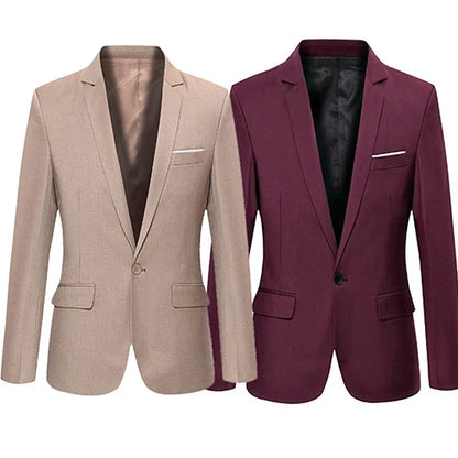 Herren Blazer Slim Fit – Eleganter Freizeit- und Business-Sakko für moderne Outfits